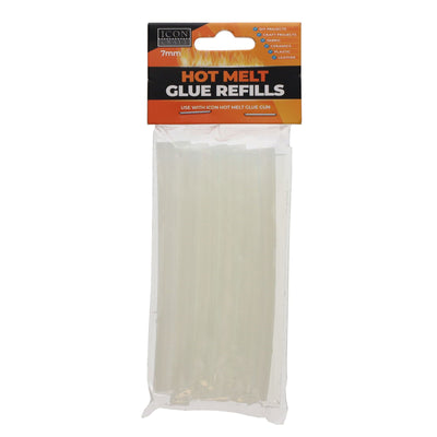 Icon Glue Gun Refills - 7x100mm - Pack of 12-Craft Glue & Office Glue-Icon|Stationery Superstore UK