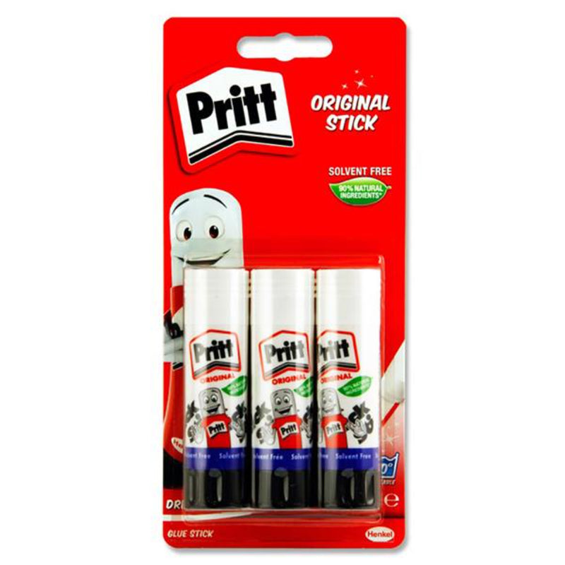Pritt Stick - Pack of 3-Craft Glue & Office Glue-Pritt|Stationery Superstore UK