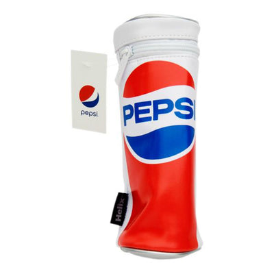 Helix Pepsi Upright Cylindrical Pencil Case - Red-Pencil Cases-Helix|Stationery Superstore UK