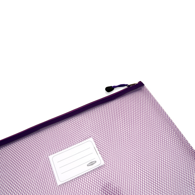 Premto B4+ Ultramesh Expanding Wallet with Zip - Grape Juice Purple-Mesh Wallet Bags-Premto|Stationery Superstore UK