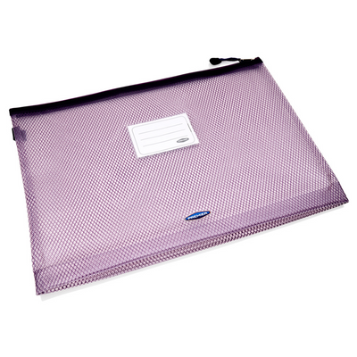 Premto B4+ Ultramesh Expanding Wallet with Zip - Grape Juice Purple-Mesh Wallet Bags-Premto|Stationery Superstore UK
