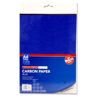 Premier Office A4 Sheets Carbon Paper - Blue - Pack of 10-Carbon Paper-Premier Office|Stationery Superstore UK