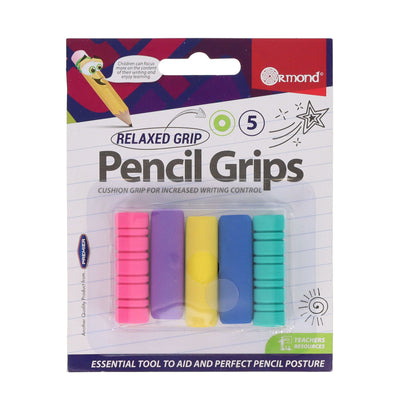 Ormond Cushion Soft Pencil Grips - Pack of 5-Pencil Grips-Ormond|Stationery Superstore UK
