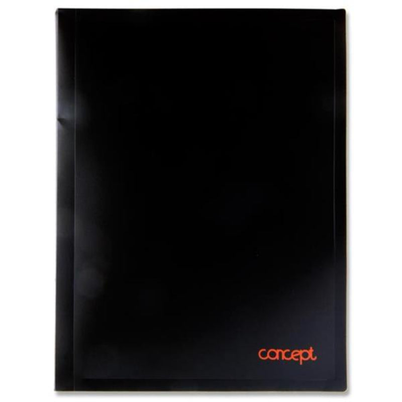 Concept A4 Easy Insert Display Book - Black - 30 Pockets-Display Books-Concept|Stationery Superstore UK