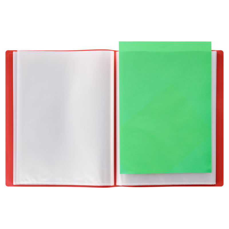 Concept A4 Display Book - Red Soft Cover - 60 Pockets