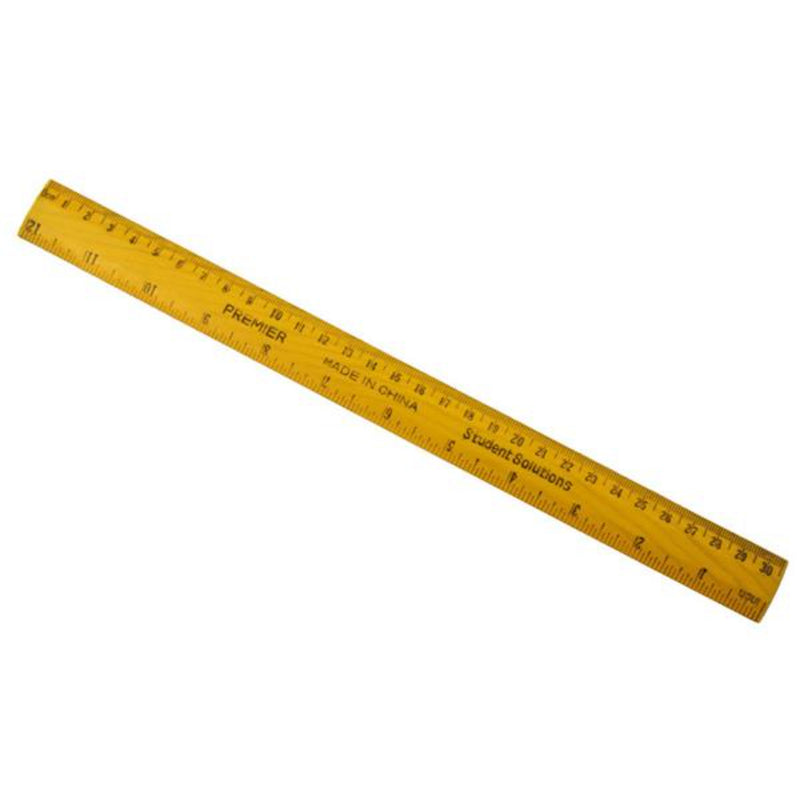 Student Solutions 30cm Wooden Ruler