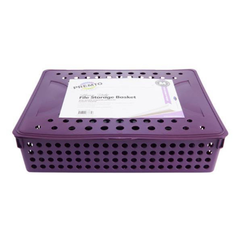Premto A4 Heavy Duty File Storage - Grape Juice Purple-File Boxes-Premto|Stationery Superstore UK