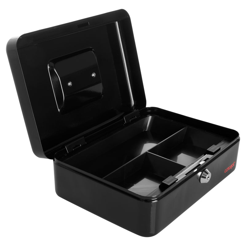 Concept 10 Metal Cash Box Black-Cabinets-Concept|Stationery Superstore UK