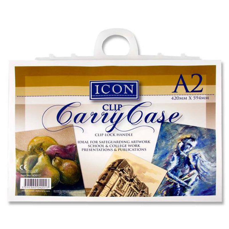 Icon A2 Carry Case with Handle-Art Storage & Carry Cases-Icon|Stationery Superstore UK