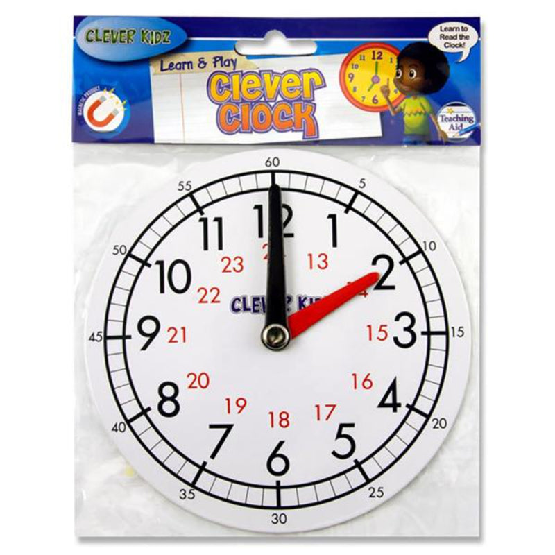 Clever Kidz 15cm Magnetic Clever Clock-Educational Games-Clever Kidz|Stationery Superstore UK