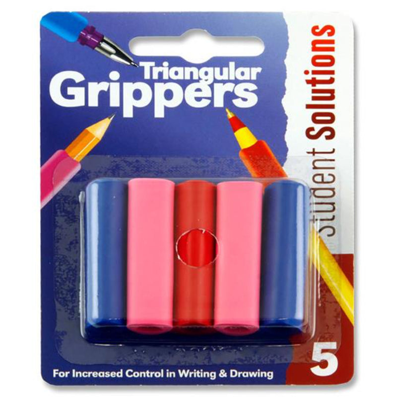 Student Solutions Triangular Pencil Grips - Pack of 5-Pencil Grips-Student Solutions|Stationery Superstore UK
