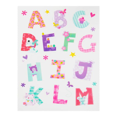 Clever Kidz Wall Stickers - 432mm x 298mm - Pastel Alphabet-Educational Posters-Clever Kidz|Stationery Superstore UK