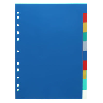 Concept Extra Strong Plastic Subject Dividers - 10 Dividers-Page Dividers & Indexes-Concept|Stationery Superstore UK