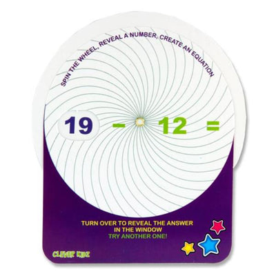 Clever Kidz Maths Wheel - Addition & Substraction - Pack of 12