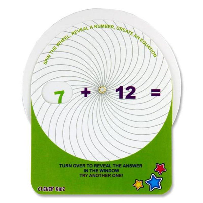 Clever Kidz Maths Wheel - Addition & Substraction - Pack of 12