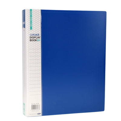 premier-office-a4-80-pocket-display-book-blue|Stationerysuperstore.uk