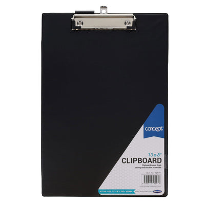 premier-13x8-clipboard-black|Stationerysuperstore.uk