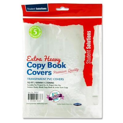 student-solutions-160x200mm-extra-heavy-project-junior-copy-book-covers-pack-of-5|Stationerysuperstore.uk