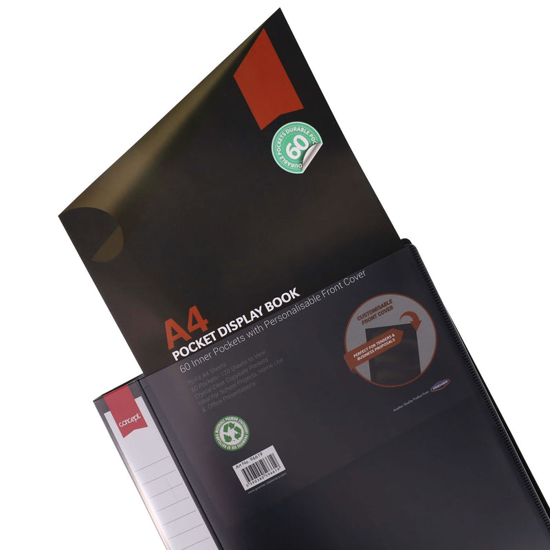 Concept A4 Display Book - 60 Pockets-Display Books-Concept|Stationery Superstore UK