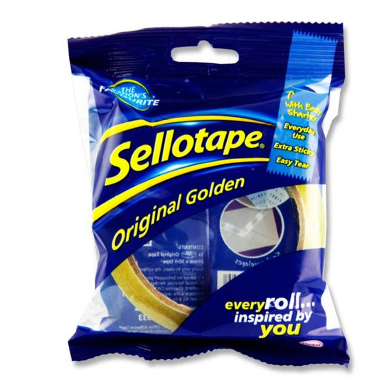 Sellotape Original Golden Tape - 24mm x 50m-Multipurpose Tape-Sellotape|Stationery Superstore UK