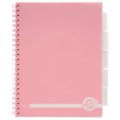 Premto Pastel A4 Wiro Project Book - 5 Subjects - 250 Pages - Pink Sherbet