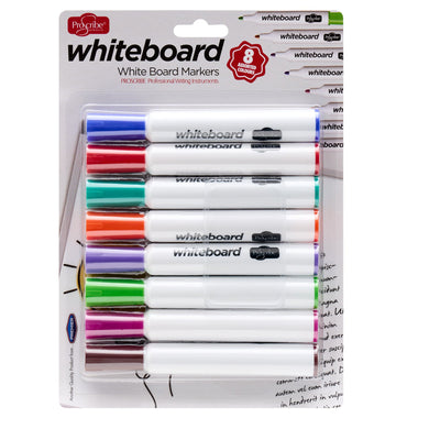 Pro:Scribe Dry Wipe Whiteboard Markers Intense - Pack of 8