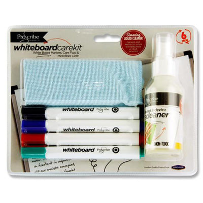 Pro:Scribe Dry Wipe Marker Care Kit - 6 Pieces-Whiteboard Markers-Pro:Scribe|Stationery Superstore UK