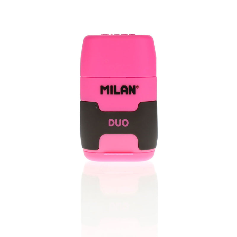 Milan Compact Touch Duo Eraser & Sharpener - Pink