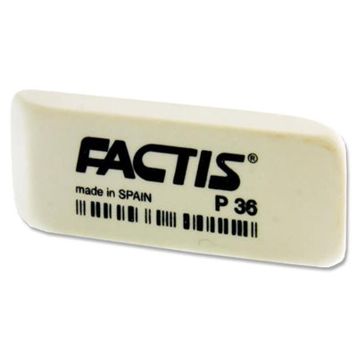 Milan Fractis P36 Eraser - White-Erasers-Milan|Stationery Superstore UK