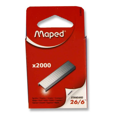 Maped 26/6 Staples - Box of 2000-Staplers & Staples-Maped|Stationery Superstore UK