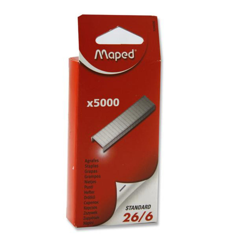Maped 26/6 Staples - Box of 5000-Staplers & Staples-Maped|Stationery Superstore UK