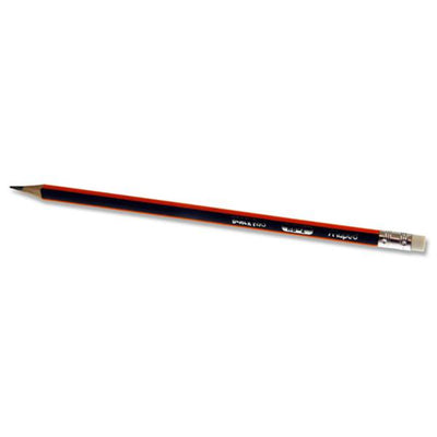 Maped Black'Peps Triangular HB Rubber Tipped Pencil-Pencils-Maped|Stationery Superstore UK