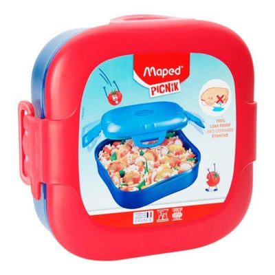 Maped Picnik Kids Leak Proof Lunch Box - Red-Lunch Boxes-Maped|Stationery Superstore UK