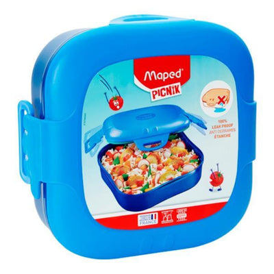 Maped Picnik Kids Leak Proof Lunch Box - Blue-Lunch Boxes-Maped|Stationery Superstore UK