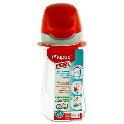 Maped Picnik 430ml Bottle - Red-Water Bottles-Maped|Stationery Superstore UK