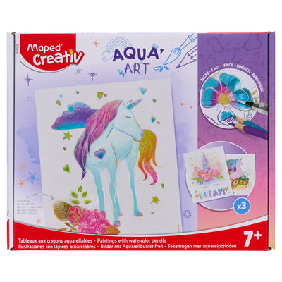 Maped Creativ Watercolour Aqua Art - Unicorns-Kids Art Sets-Maped|Stationery Superstore UK
