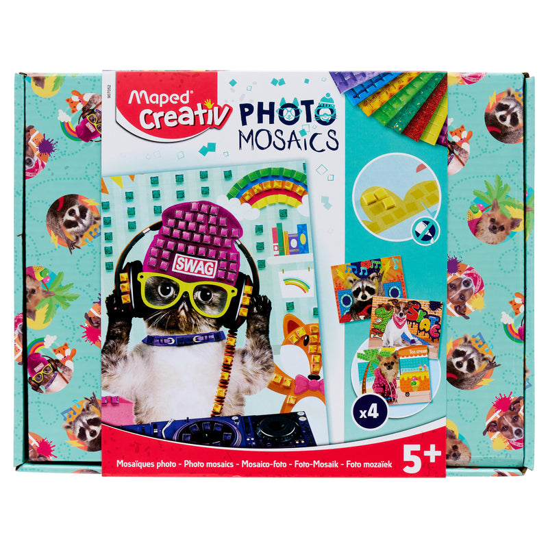 Maped Creativ Photo Mosaics - Cool Animals-Kids Art Sets-Maped|Stationery Superstore UK