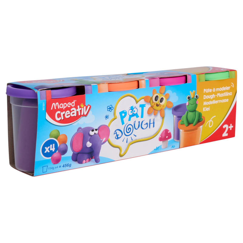 Maped Set of 4 Tubs Play Dough - 4X154g-Modelling Dough-Maped|Stationery Superstore UK