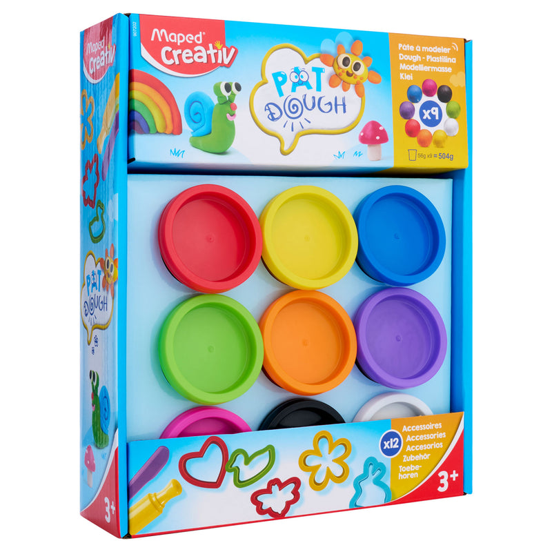 Maped Accessories Play Dough Set - 9 X 56g-Modelling Dough-Maped|Stationery Superstore UK