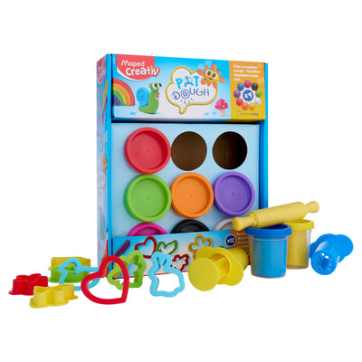 Maped Accessories Play Dough Set - 9 X 56g-Modelling Dough-Maped|Stationery Superstore UK
