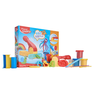 Maped Creativ Play Dough & Accessories Set including 4x56g Tubs-Modelling Dough-Maped|Stationery Superstore UK