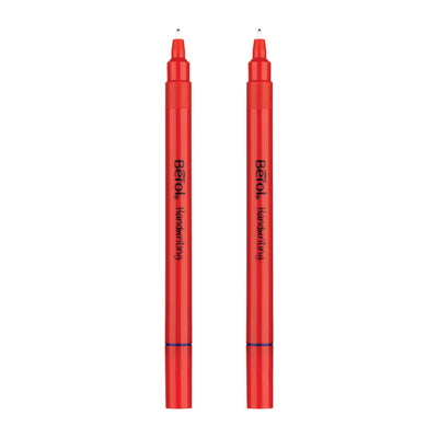 Berol Medium Nib Handwriting Pen - Blue Ink - Pack of 2-Handwriting Pens-Berol|Stationery Superstore UK