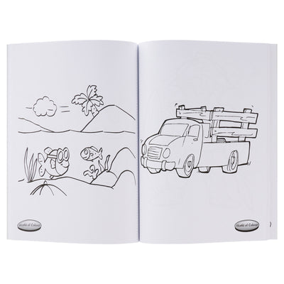 World of Colour A4 Perforated Colouring Book - 96 Pages-Kids Colouring Books-World of Colour|Stationery Superstore UK
