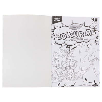 World of Colour A4 Perforated Colour Me Colouring Book - 48 Pages - Fun Activity-Kids Colouring Books-World of Colour|Stationery Superstore UK