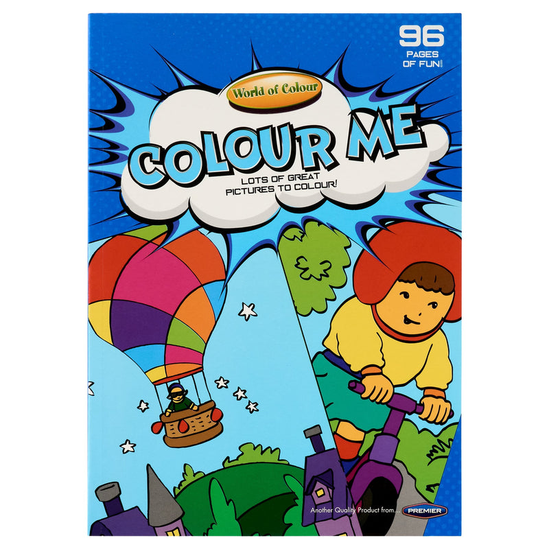 World of Colour A4 Perforated Colour Me Colouring Book - 96 Pages-Kids Colouring Books-World of Colour|Stationery Superstore UK