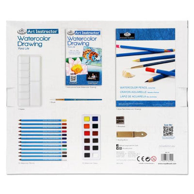 royal-langnickel-art-instructor-2-project-art-set-watercolour-drawing-30-pieces|stationerysuperstore.uk