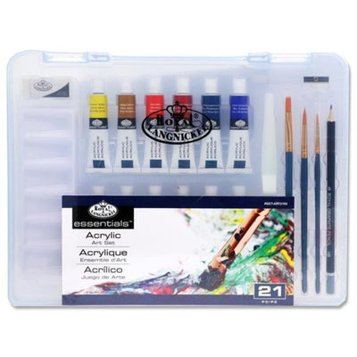 Royal & Langnickel Large Acrylic Art Set - 21 Pieces-Paint Sets-Royal & Langnickel|Stationery Superstore UK
