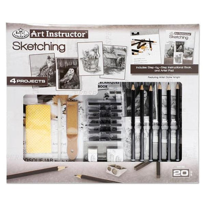 Royal & Langnickel Art Instructor 4 Project Art Set - Sketching - 20 Pieces-Artist Sets-Royal & Langnickel|Stationery Superstore UK