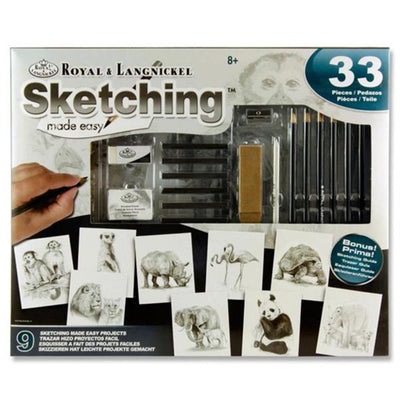 Sketching Made Easy Box Set - 33 Pieces-Artist Sets-Royal & Langnickel|Stationery Superstore UK