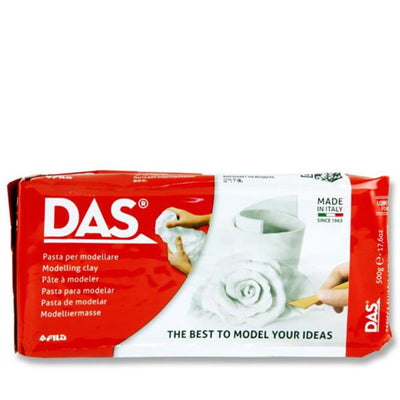 DAS Air Hardening Modelling Clay - White - 1/2kg-Modelling Clay-DAS|Stationery Superstore UK